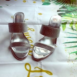 JLo Heels Sandal JLo Silver 7.5 Size